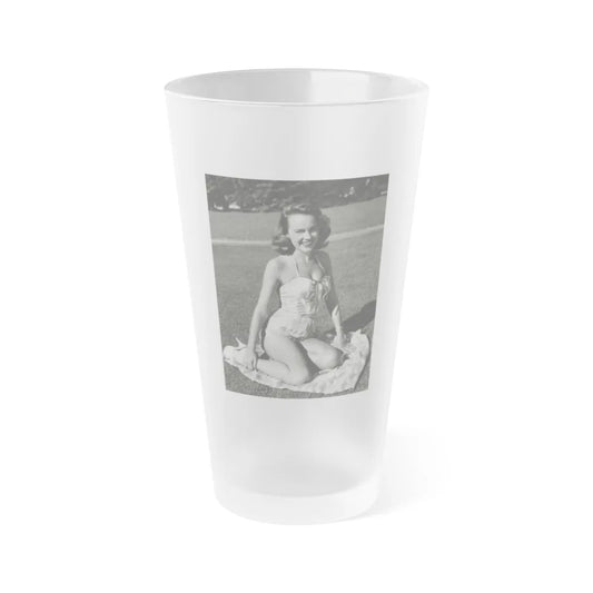 Terry Moore #630 (Vintage Female Icon) Frosted Pint Glass 16oz-16oz-Frosted-Go Mug Yourself
