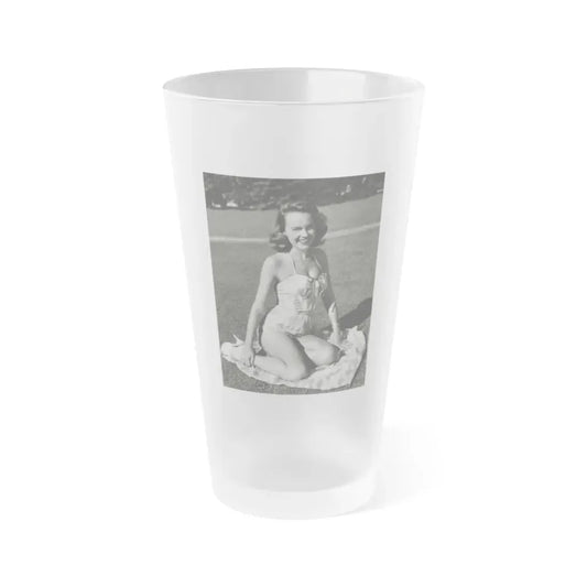 Terry Moore #630 (Vintage Female Icon) Frosted Pint Glass 16oz 16oz Frosted - Go Mug Yourself