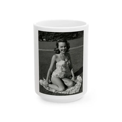 Terry Moore #630 (Vintage Female Icon) White Coffee Mug 15oz - Go Mug Yourself