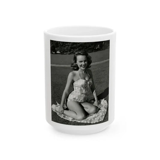 Terry Moore #630 (Vintage Female Icon) White Coffee Mug 15oz - Go Mug Yourself
