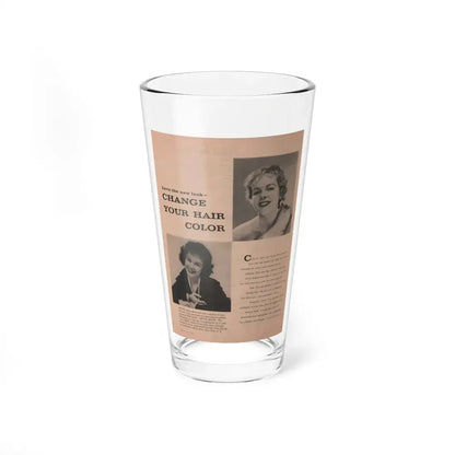 Terry Moore #632 - Magazine Page with, 2 B&W Photos & Article (Vintage Female Icon) Pint Glass 16oz 16oz - Go Mug Yourself