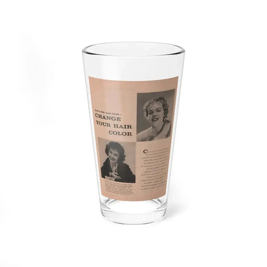 Terry Moore #632 - Magazine Page with, 2 B&W Photos & Article (Vintage Female Icon) Pint Glass 16oz 16oz - Go Mug Yourself