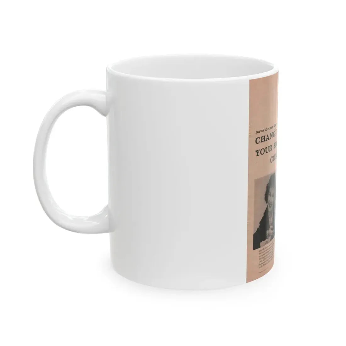Terry Moore #632 - Magazine Page with, 2 B&W Photos & Article (Vintage Female Icon) White Coffee Mug - Go Mug Yourself