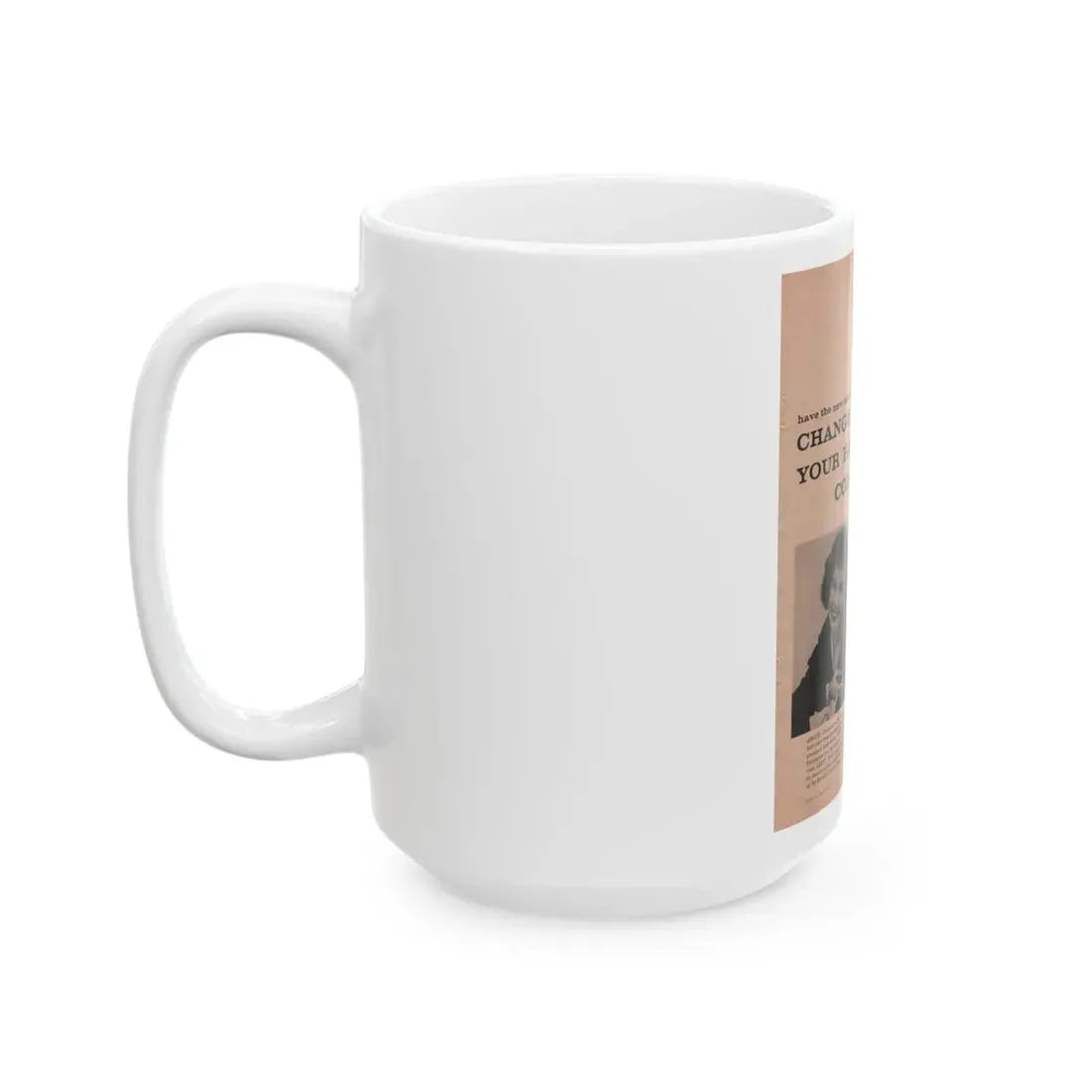 Terry Moore #632 - Magazine Page with, 2 B&W Photos & Article (Vintage Female Icon) White Coffee Mug - Go Mug Yourself