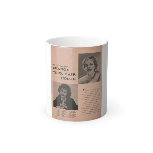 Terry Moore #632 - Magazine Page with, 2 B&W Photos & Article (Vintage Female Icons) Color Changing Mug 11oz-11oz-Go Mug Yourself
