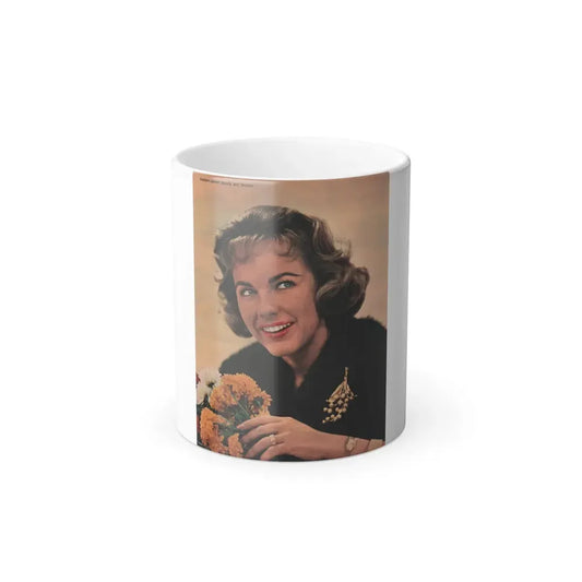 Terry Moore #633 - Magazine Page Color Portrait Photo (Vintage Female Icon) Color Changing Mug 11oz Default Title 11oz - Go Mug Yourself