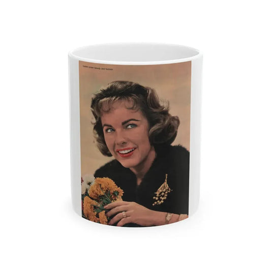 Terry Moore #633 - Magazine Page Color Portrait Photo (Vintage Female Icon) White Coffee Mug 11oz - Go Mug Yourself