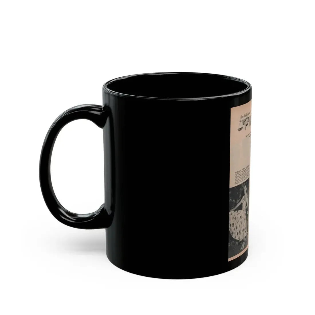 Terry Moore #634 - Magazine Page 3 B&W Photos & Captions (Vintage Female Icon) Black Coffee Mug - Go Mug Yourself