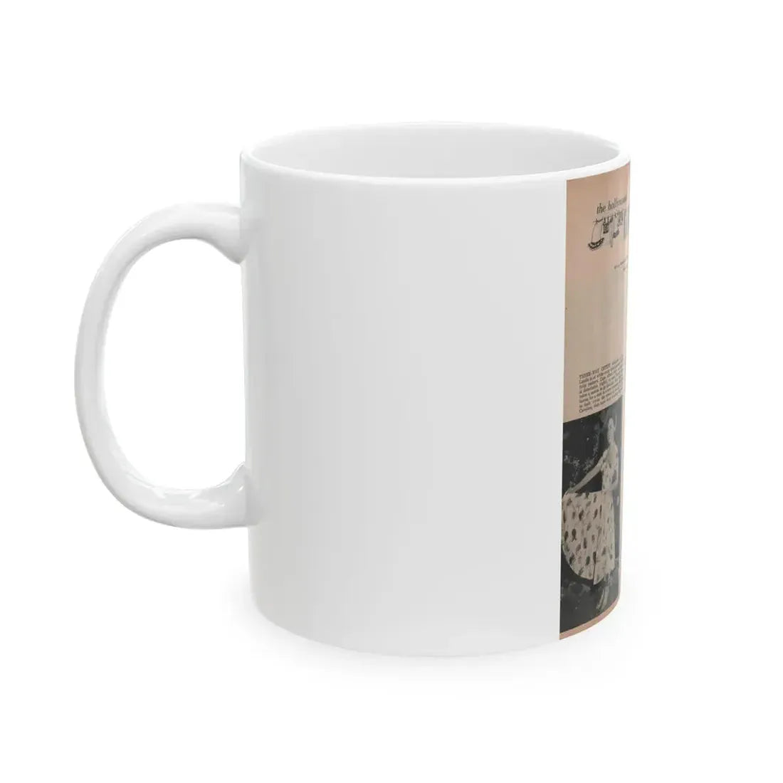 Terry Moore #634 - Magazine Page 3 B&W Photos & Captions (Vintage Female Icon) White Coffee Mug - Go Mug Yourself
