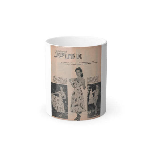 Terry Moore #634 - Magazine Page 3 B&W Photos & Captions (Vintage Female Icons) Color Changing Mug 11oz-11oz-Go Mug Yourself