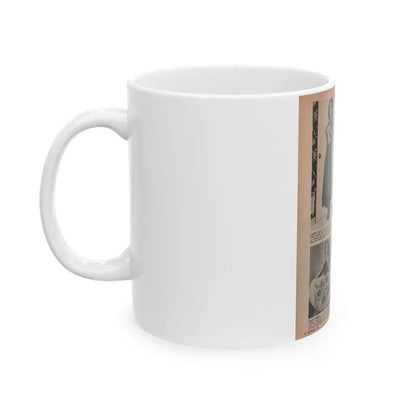 Terry Moore #638 - Magazine Page 4 B&W Photos+4 Captions (Vintage Female Icon) White Coffee Mug - Go Mug Yourself