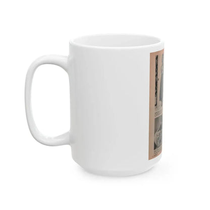 Terry Moore #638 - Magazine Page 4 B&W Photos+4 Captions (Vintage Female Icon) White Coffee Mug - Go Mug Yourself