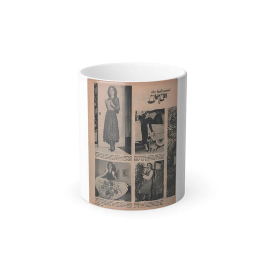 Terry Moore #638 - Magazine Page 4 B&W Photos+4 Captions (Vintage Female Icons) Color Changing Mug 11oz-11oz-Go Mug Yourself