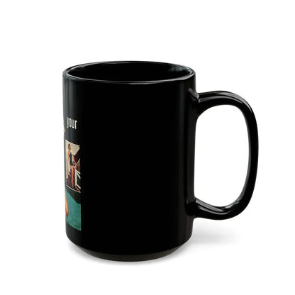 Terry Moore #640 - Magazine Page 2 Photos Circa 50's (Vintage Female Icon) Black Coffee Mug - Go Mug Yourself