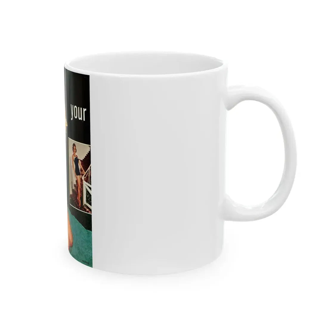 Terry Moore #640 - Magazine Page 2 Photos Circa 50's (Vintage Female Icon) White Coffee Mug - Go Mug Yourself