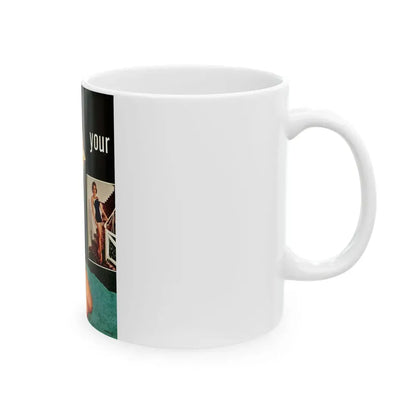 Terry Moore #640 - Magazine Page 2 Photos Circa 50's (Vintage Female Icon) White Coffee Mug - Go Mug Yourself