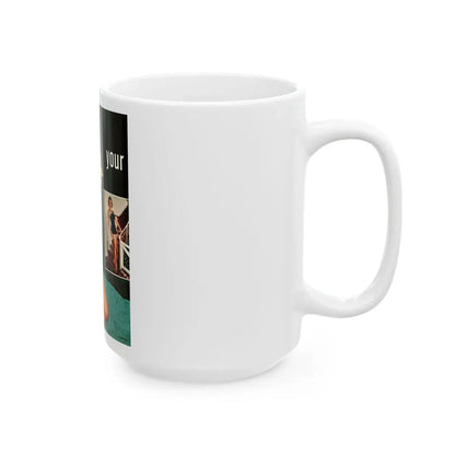Terry Moore #640 - Magazine Page 2 Photos Circa 50's (Vintage Female Icon) White Coffee Mug - Go Mug Yourself