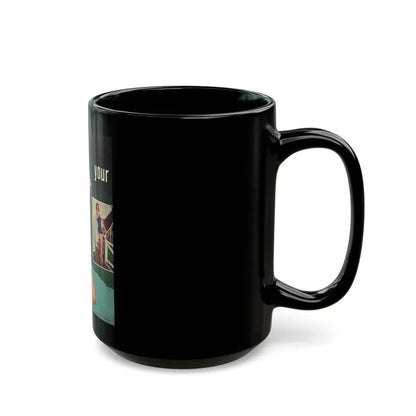 Terry Moore #640 - Magazine Page 2 Photos Circa 50's1 (Vintage Female Icon) Black Coffee Mug - Go Mug Yourself