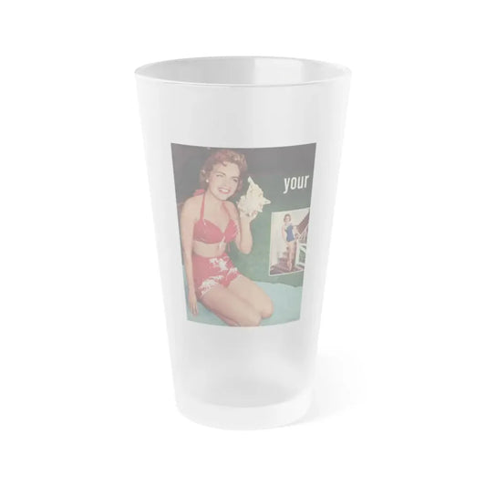 Terry Moore #640 - Magazine Page 2 Photos Circa 50's1 (Vintage Female Icon) Frosted Pint Glass 16oz 16oz Frosted - Go Mug Yourself