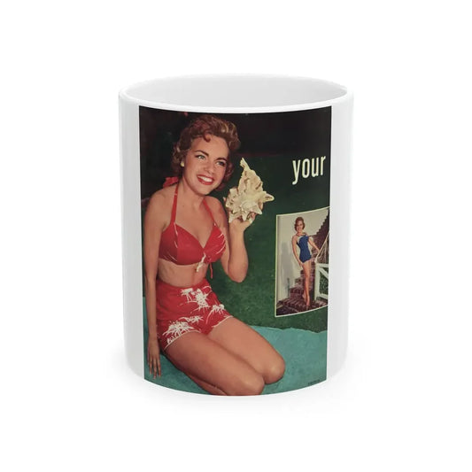 Terry Moore #640 - Magazine Page 2 Photos Circa 50's1 (Vintage Female Icon) White Coffee Mug 11oz - Go Mug Yourself