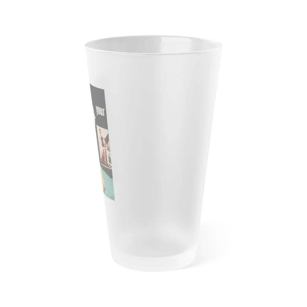 Terry Moore #640 - Magazine Page 2 Photos Circa 50's (Vintage Female Icon) Frosted Pint Glass 16oz-Go Mug Yourself