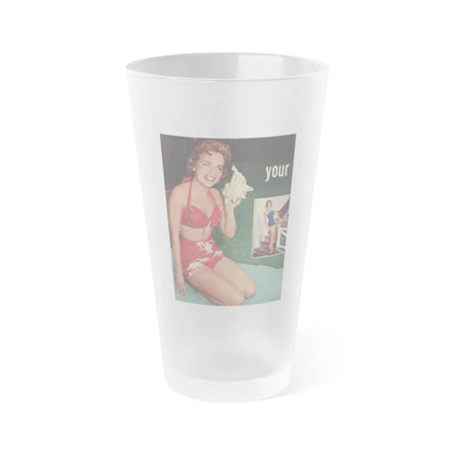 Terry Moore #640 - Magazine Page 2 Photos Circa 50's1 (Vintage Female Icon) Frosted Pint Glass 16oz-16oz-Frosted-Go Mug Yourself