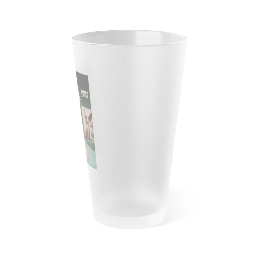 Terry Moore #640 - Magazine Page 2 Photos Circa 50's1 (Vintage Female Icon) Frosted Pint Glass 16oz-Go Mug Yourself