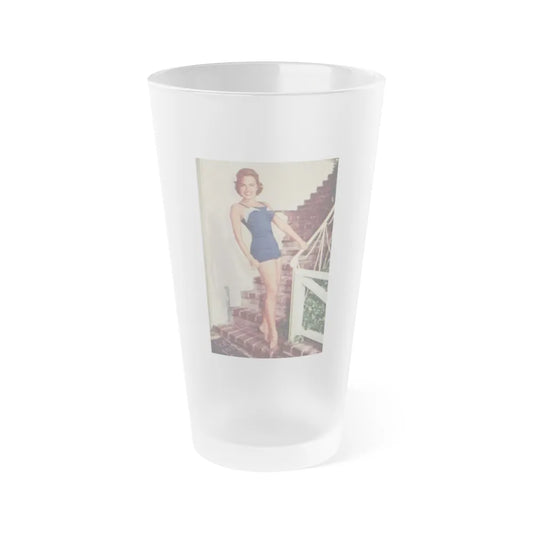 Terry Moore #641 - Magazine Page 1 Color Photo of 2 Croppd to 1 Circa 50's (Vintage Female Icon) Frosted Pint Glass 16oz-16oz-Frosted-Go Mug Yourself