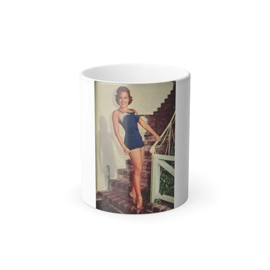 Terry Moore #641 - Magazine Page 1 Color Photo of 2 Croppd to 1 Circa 50's (Vintage Female Icons) Color Changing Mug 11oz-11oz-Go Mug Yourself