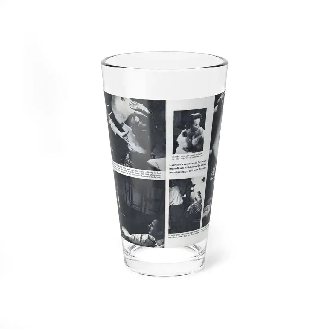 Terry Moore #643 [Pages 146 & 147] Pages 3 & 4 of 6+5 B&W Photos & Captions from Pageant Digest Mag. July '55 (Vintage Female Icon) Pint Glass 16oz 16oz - Go Mug Yourself