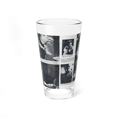 Terry Moore #643 [Pages 146 & 147] Pages 3 & 4 of 6+5 B&W Photos & Captions from Pageant Digest Mag. July '55 (Vintage Female Icon) Pint Glass 16oz 16oz - Go Mug Yourself