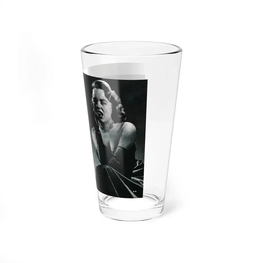 Terry Moore #644 [Pages 148 & 149] Pages 5 & 6 of 6+3 B&W Photos, Brief Paragraph & Captions from Pageant Digest Mag. July '55 (Vintage Female Icon) Pint Glass 16oz - Go Mug Yourself