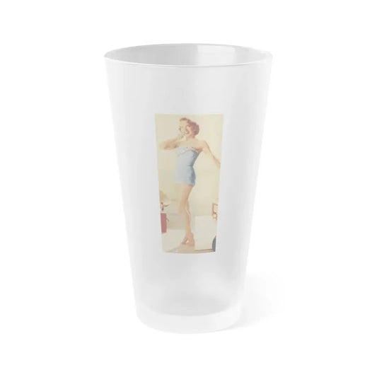 Terry Moore #651 - 3x7 Color Magazine Photo Clipping Circa 50's (Vintage Female Icon) Frosted Pint Glass 16oz 16oz Frosted - Go Mug Yourself