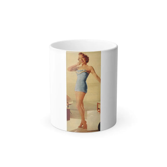 Terry Moore #651 - 3x7 Color Magazine Photo Clipping Circa 50's (Vintage Female Icons) Color Changing Mug 11oz-11oz-Go Mug Yourself