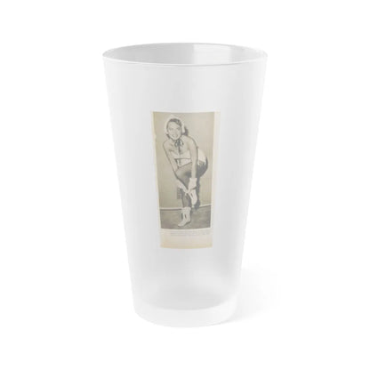 Terry Moore #652 - B&W Magazine Photo Clipping Circa 50's (Vintage Female Icon) Frosted Pint Glass 16oz-16oz-Frosted-Go Mug Yourself