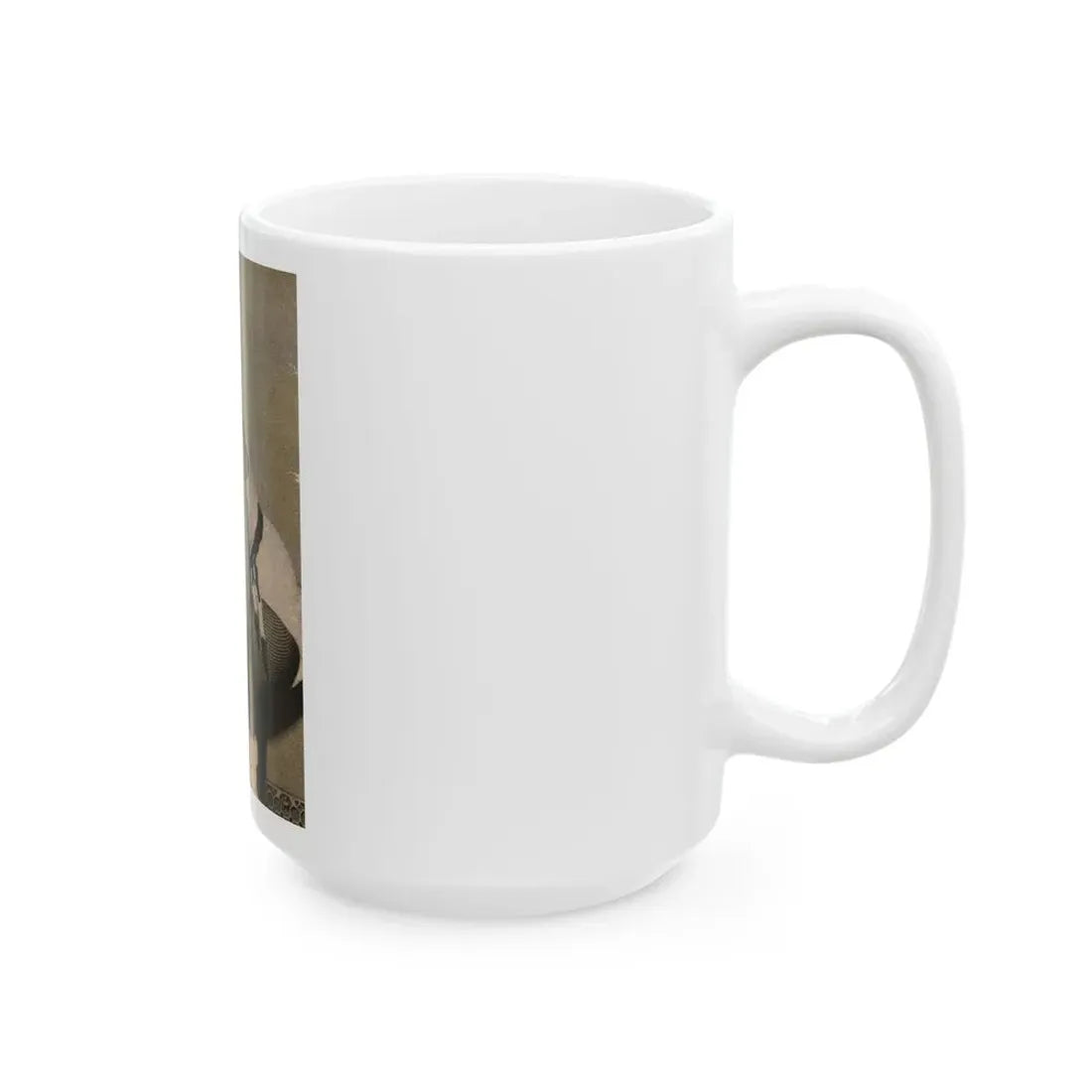 Terry Moore #653 - B&W Magazine Photo Clipping Circa 50's (Vintage Female Icon) White Coffee Mug - Go Mug Yourself