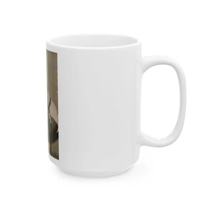 Terry Moore #653 - B&W Magazine Photo Clipping Circa 50's (Vintage Female Icon) White Coffee Mug - Go Mug Yourself