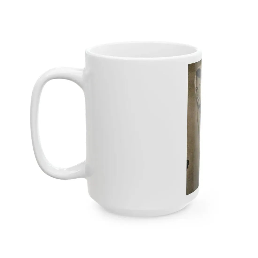 Terry Moore #653 - B&W Magazine Photo Clipping Circa 50's (Vintage Female Icon) White Coffee Mug - Go Mug Yourself