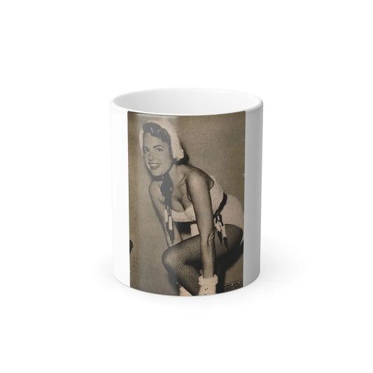 Terry Moore #653 - B&W Magazine Photo Clipping Circa 50's (Vintage Female Icons) Color Changing Mug 11oz-11oz-Go Mug Yourself