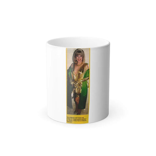 Terry Moore #654 - 2x6.75 Color Magazine Photo Clipping Circa 90's (Vintage Female Icons) Color Changing Mug 11oz-Go Mug Yourself