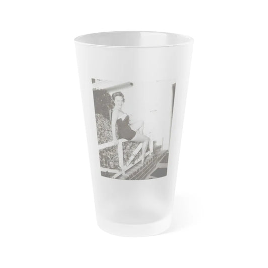 Terry Moore #655 (Vintage Female Icon) Frosted Pint Glass 16oz-16oz-Frosted-Go Mug Yourself