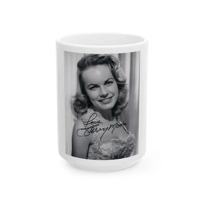 Terry Moore #659 (Vintage Female Icon) White Coffee Mug 15oz - Go Mug Yourself