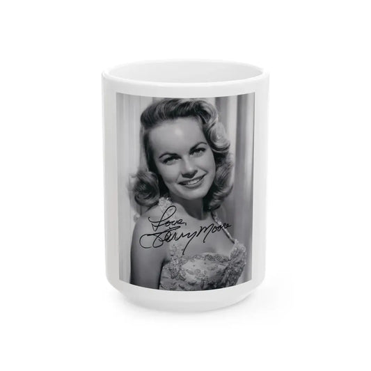 Terry Moore #659 (Vintage Female Icon) White Coffee Mug 15oz - Go Mug Yourself