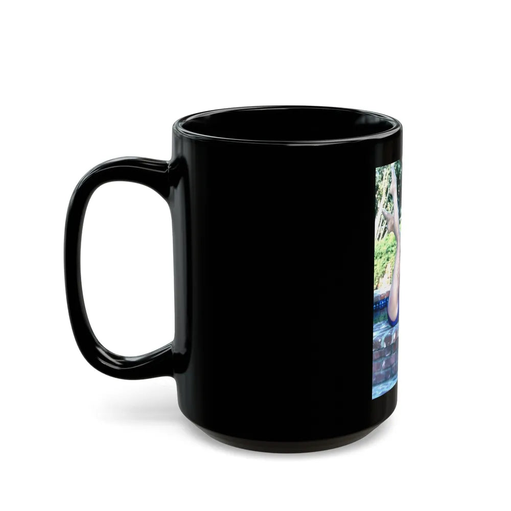 Terry Moore #664 (Vintage Female Icon) Black Coffee Mug-Go Mug Yourself