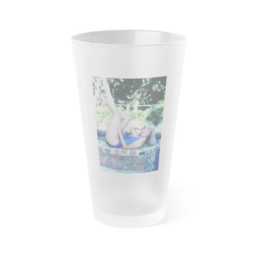 Terry Moore #664 (Vintage Female Icon) Frosted Pint Glass 16oz-16oz-Frosted-Go Mug Yourself