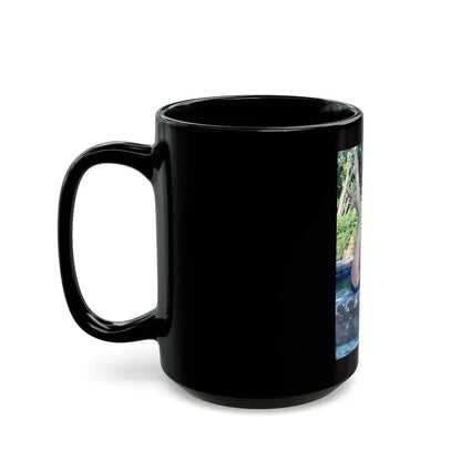 Terry Moore #6641 (Vintage Female Icon) Black Coffee Mug - Go Mug Yourself