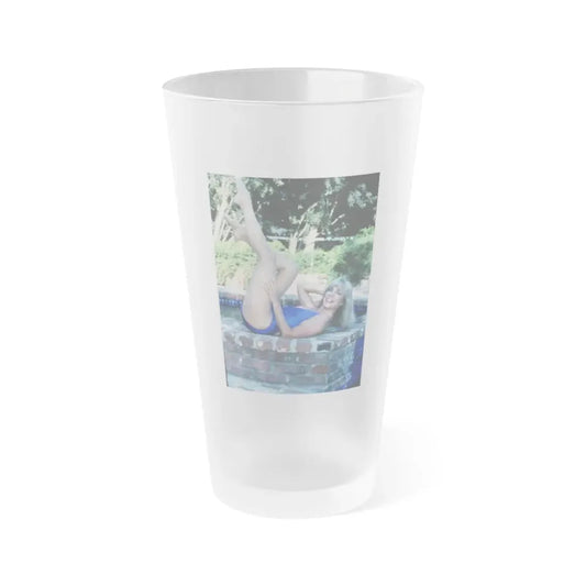 Terry Moore #6641 (Vintage Female Icon) Frosted Pint Glass 16oz 16oz Frosted - Go Mug Yourself