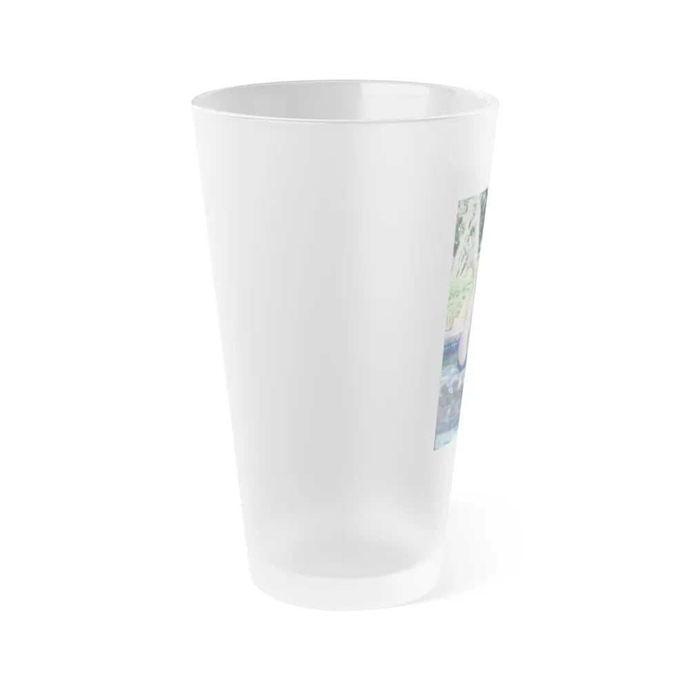 Terry Moore #6641 (Vintage Female Icon) Frosted Pint Glass 16oz-Go Mug Yourself