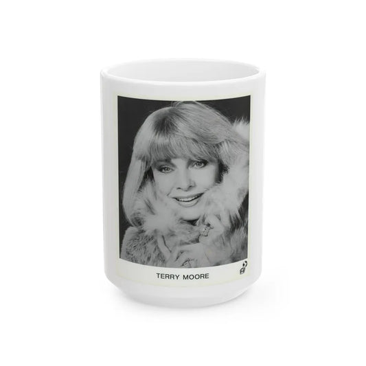 Terry Moore #665 (Vintage Female Icon) White Coffee Mug-15oz-Go Mug Yourself
