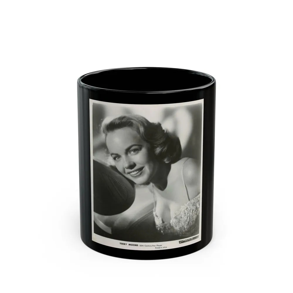 Terry Moore #666 (Vintage Female Icon) Black Coffee Mug-11oz-Go Mug Yourself